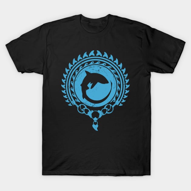 Thresher shark Polynesian design T-Shirt by NicGrayTees